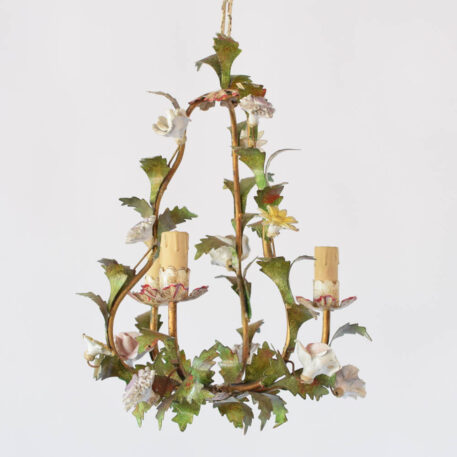 Vintage toile chandelier from Italy