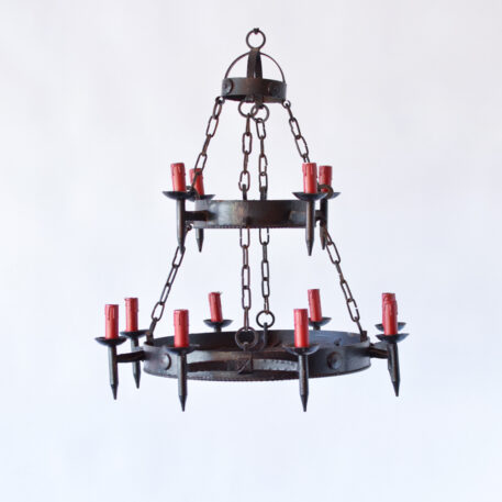 2-Tier-Iron-Ring-Chandelier-Belgium-