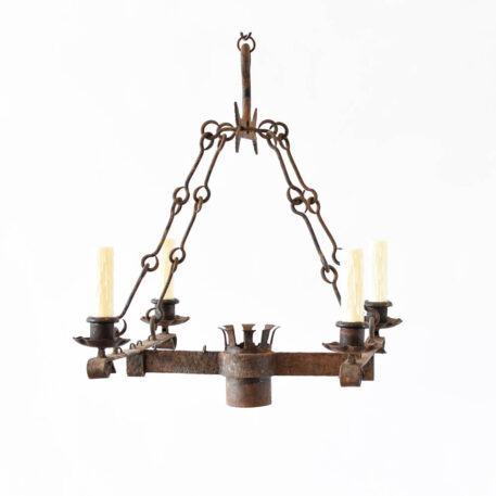 4 Light Square Iron Chandelier