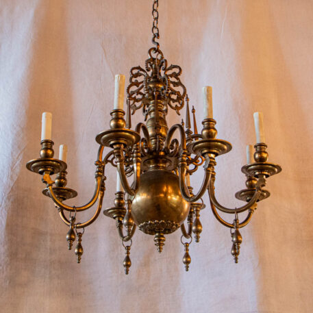 C12953 8 light bronze chandelier heavy solid brass bronze vintage formal classic By The Big Chandelier Atlanta GA