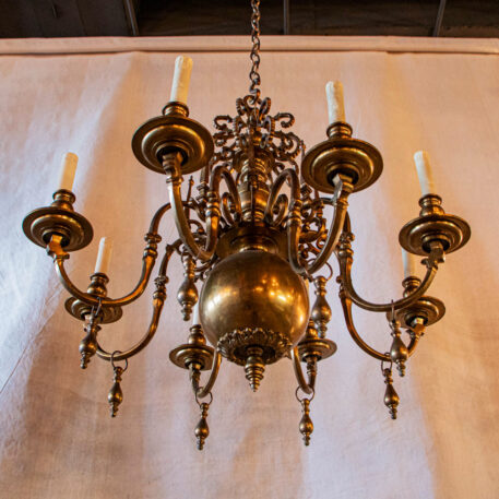 C12953 8 light bronze chandelier heavy solid brass bronze vintage formal classic By The Big Chandelier Atlanta GA