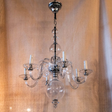 C12990 Flemish Style Glass Chandelier elegant transitional scrolls clear vintage By The Big Chandelier Atlanta GA