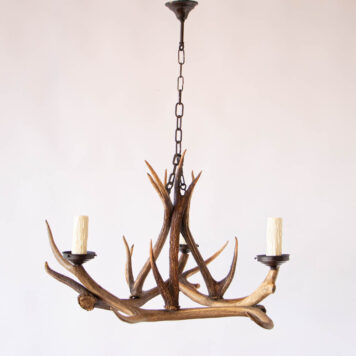 C13055 3 Light Horn Chandelier Antlers rustic classic farmhouse farm hunting deer hunter cabin By The Big Chandelier Atlanta GA